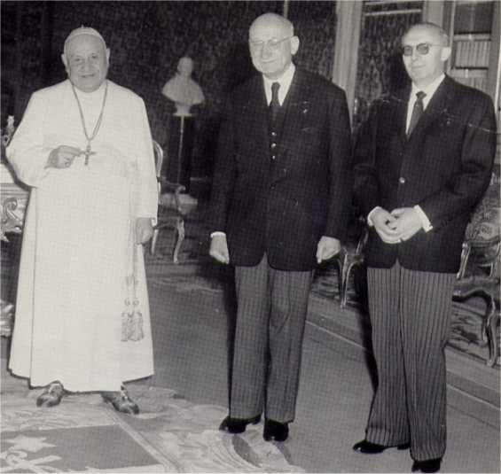 photo de Robert SCHUMAN : Avec le pape Jean XXIII